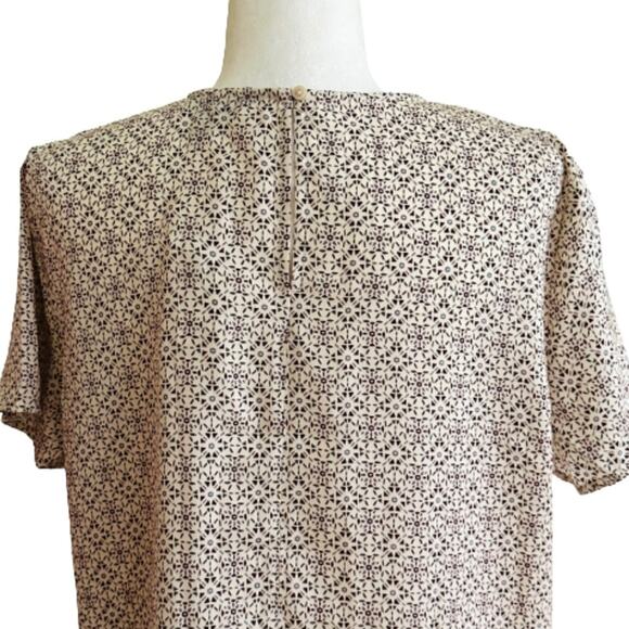 Banana Republic Top Blouse Crew Neck Short Sleeve Summer Office Medium NEW - Picture 5 of 12